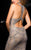 48714 High Neck Long Evening Dress