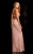 48714 High Neck Long Evening Dress