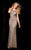 48714 High Neck Long Evening Dress