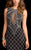 BG Haute - 48715 Embellished Bateau Sheath Dress in Black and Silver