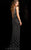BG Haute - 48715 Embellished Bateau Sheath Dress in Black and Silver