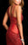 BG Haute - 48717 Sequined Halter Sheath Dress in Red