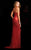 BG Haute - 48717 Sequined Halter Sheath Dress in Red