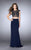 GiGi - Ethereal High Neck Two-Piece Jersey Gown 23910 In Blue