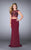 GiGi - Ethereal High Neck Two-Piece Jersey Gown 23910 In Red