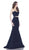 Jadore - J7004 Strapless Sweetheart Neoprene Two Piece Mermaid Gown In Blue