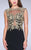 GiGi - Gilt-Embroidered Illusion Long Evening Gown 24054 in Black and Gold