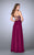 GiGi - Alluring Embellished Sweetheart Cutout Long Evening Gown 24121 In Red