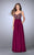 GiGi - Alluring Embellished Sweetheart Cutout Long Evening Gown 24121 In Red