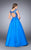 GiGi - Gorgeous Embroidered Sweetheart A-Line Long Evening Gown 24147 In Blue