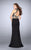 Regal Beaded Jersey Long Evening Gown 24188 in Black
