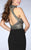 GiGi - Elegant High Neck Beaded Jersey Dress 24201 In Black