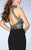 GiGi - Elegant High Neck Beaded Jersey Dress 24201 In Black