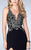 La Femme Gigi - Scrumptious Lace V-Neck Sheath Long Evening Gown 24206 - 1 pc Black In Size 4 Available