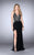 La Femme Gigi - 24206 Scrumptious Lace V-Neck Sheath Long Evening Gown
