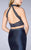 GiGi - Bead Encrusted High Crop Top Mermaid Evening Gown 24388 In Blue