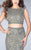 GiGi - Enchanting Beaded and Laced Two-Piece Dress 24392 in Gold and Multi-Colo