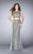 GiGi - Enchanting Beaded and Laced Two-Piece Dress 24392 in Gold and Multi-Color