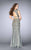 GiGi - Enchanting Beaded and Laced Two-Piece Dress 24392 in Gold and Multi-Colo