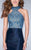 GiGi - Stylish Tonal Beading Mermaid Long Evening Gown 24393 In Blue