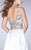 GiGi - Gorgeous V-Neck Two-Piece Beaded Dress 24397 in White