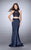 La Femme Gigi - 24408 Regal Embroidered Illusion Mermaid Evening Gown