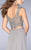 GiGi - Radiant Beadwork Sweetheart Long Evening Gown 24417 in Silver