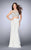 GiGi - Captivating Laced Illusion Neck Two-piece Dress 24418 in White