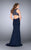 La Femme Gigi - 24486 Lavishly Embroidered Sheath Long Evening Gown