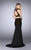 Ravishing Embroidered High Sheath Evening Gown 24494