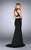 La Femme Gigi - 24494 Ravishing Embroidered High Sheath Evening Gown