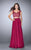 GiGi - Beautiful Embroidered Sweetheart Two-piece Chiffon Dress 24564 in Red