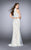 GiGi - Two-Piece Ethereal Lace Illusion Long Evening Gown 24615 In White and Neutral