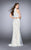 GiGi - Two-Piece Ethereal Lace Illusion Long Evening Gown 24615 In White and Neutral