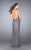 La Femme Gigi - 24790 Elegant Beaded Open Back Net Long Gown