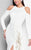 Terani Couture - Sultry Long Sleeves Bateau Neck Laced Mermaid Dress 1713E3626 In White