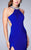 Jeweled Halter Neck Strappy Back Long Jersey Prom Dress 23982 In Blue
