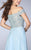 Off-the-Shoulder Beaded Lace Chiffon Prom Dress 24001 In Blue
