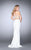 Two-Piece Strappy Croptop Prom Dress 24030 In White