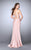 Two-Piece Strappy Croptop Prom Dress 24030 In Pink