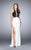 Chic Contrast Jewel Long Evening Gown 24032