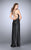 Lavishly Contoured Halter Sheath Evening Gown 24041