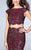 Two Piece Lace Overlay Scallop Edge Detail Long Prom Dress 24047 In Red
