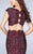 Two Piece Lace Overlay Scallop Edge Detail Long Prom Dress 24047 In Red