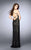 Bedazzled V-neck Laced Dress 24131