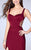 La Femme - Strappy Cutout Detail Sweetheart Long Prom Dress 24155 in Red