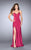 Strappy Detail Long Jersey Prom Gown 24170