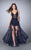Lace Applique Tulle Long  A-Line Evening Gown 24172