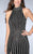 La Femme - Daring Beaded High Neck Dress 24173 In Black