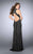 Daring Beaded High Neck Dress 24173